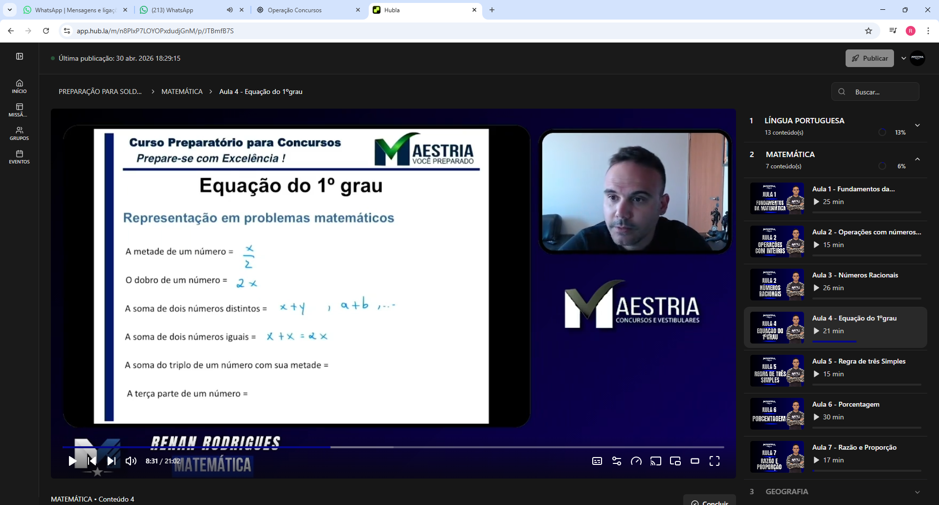 Plataforma online de estudos