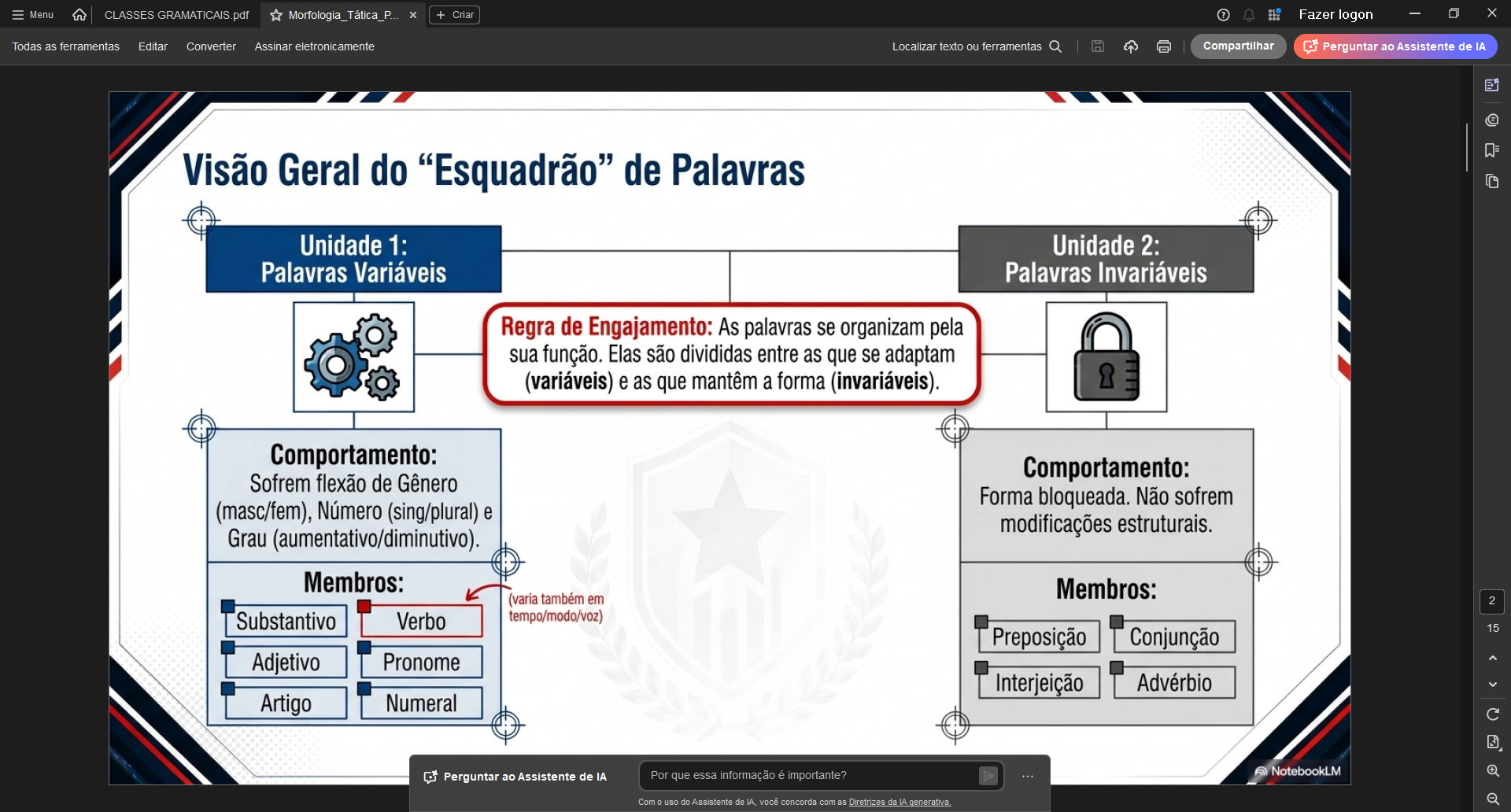 PDF esquematizado com mapas mentais